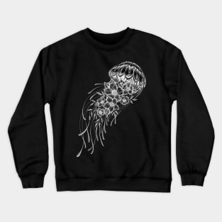 Jellyfish flower design Crewneck Sweatshirt